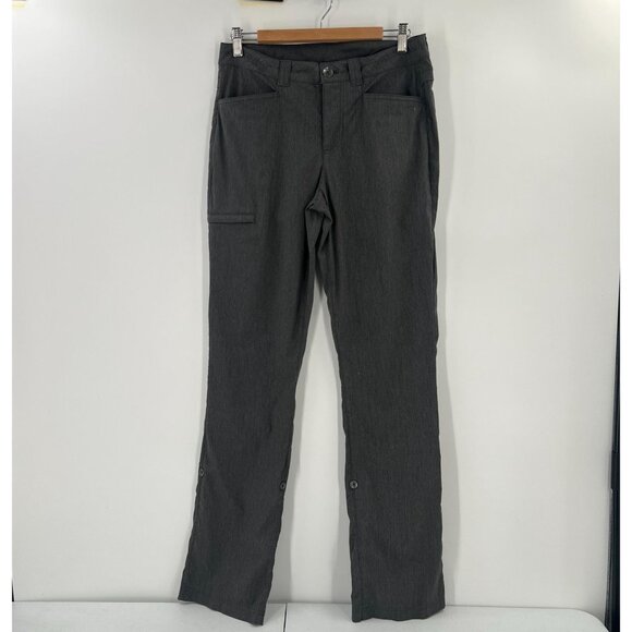 Eddie Bauer 6T Tall Travex Nylon Hiking Pants Convertible Roll Up Gray Stretch - Picture 1 of 14